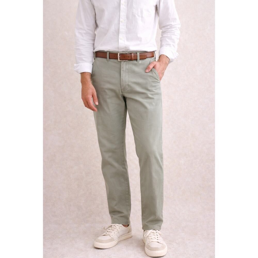 BlankNYC Hudson Relaxed Straight Trouser Twill Pants NWT 40×32 Men’s Olive Green